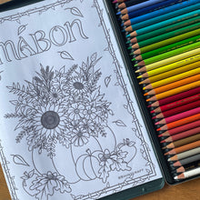 Load image into Gallery viewer, Wheel of the Year Colouring Book | Downloadable Colouring Sheets for all the Pagan / Witch Sabbats