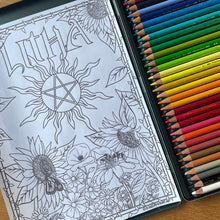 Load image into Gallery viewer, Wheel of the Year Colouring Book | Downloadable Colouring Sheets for all the Pagan / Witch Sabbats
