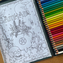 Load image into Gallery viewer, Wheel of the Year Colouring Book | Downloadable Colouring Sheets for all the Pagan / Witch Sabbats