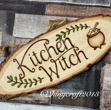 Load image into Gallery viewer, Kitchen Witch Wooden Sign