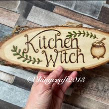 Load image into Gallery viewer, Kitchen Witch Wooden Sign