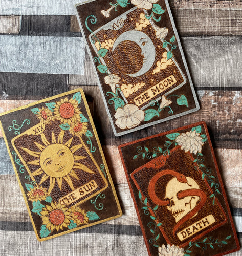 Hand-Burned Pyrography Tarot Card Artwork | Mystical Wooden Wall Art | Woodburning Witch Gift | Spiritual | Altar Decor