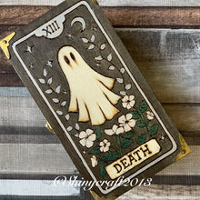 Load image into Gallery viewer, Death Tarot Box - Woodburning - Pyrography