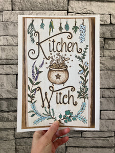Kitchen Witch Print