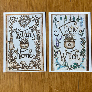 Kitchen Witch and Witch’s Home mini prints