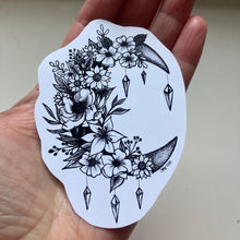 Load image into Gallery viewer, Crescent Flower Moon Sticker