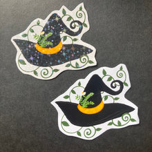 Load image into Gallery viewer, Witch’s Hat Sticker - Orange or Purple