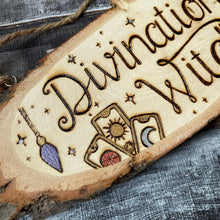 Load image into Gallery viewer, Divination Witch Wooden Sign - Pyrography - Woodburning