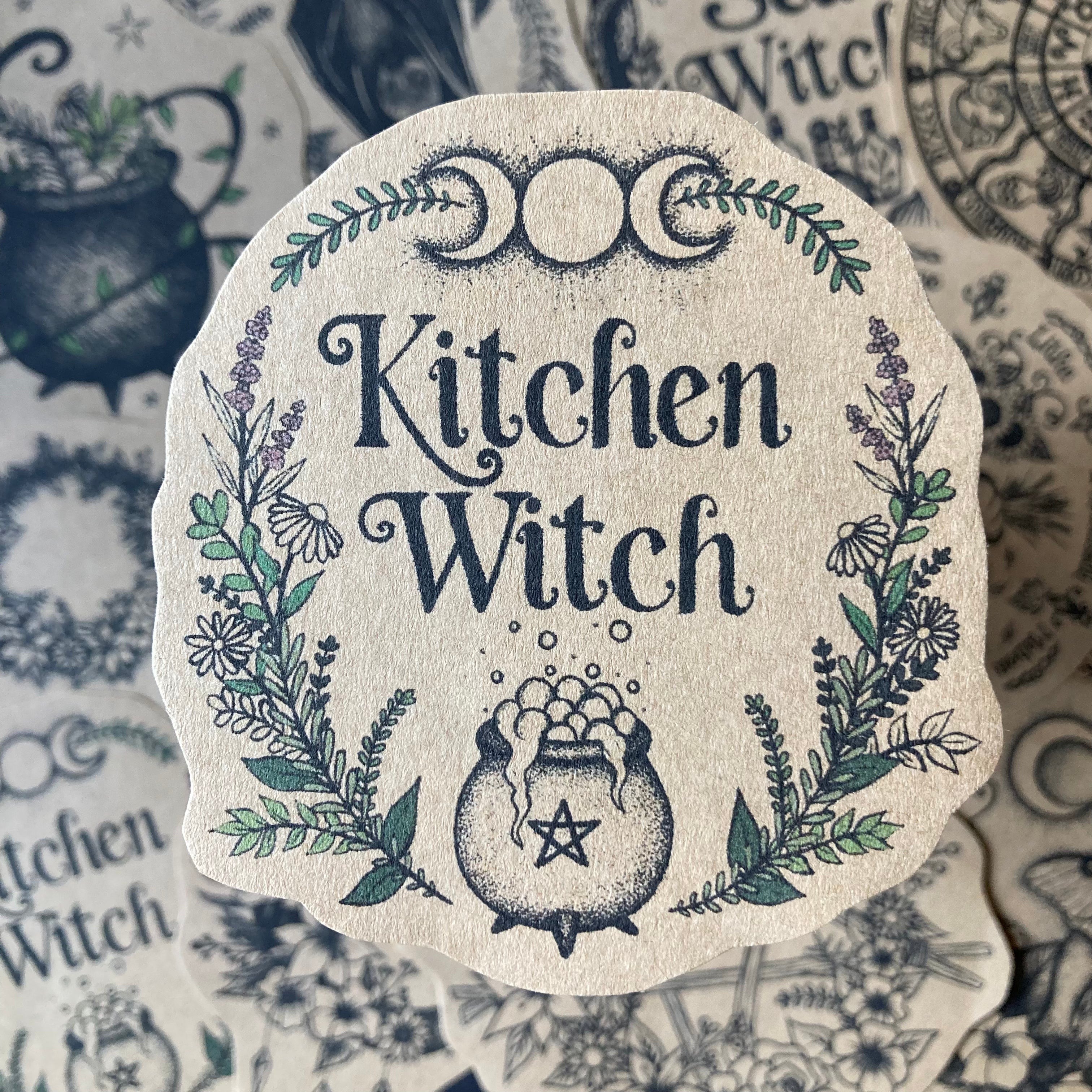 Witch's Kitchen  Counted Cross Stitch Pattern Book: 10 Cute