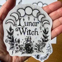 Load image into Gallery viewer, Lunar Witch Sticker, Handmade, Original art